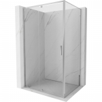Du&scaron;ikabiin Mexen Exo, ristk&uuml;lik, aluseta, 150 cm x 100 cm x 200 cm, l&auml;bipaistev v./kroom v./karastatud