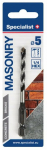 Betooni puur Specialist+ Masonry 05050, betoon/keraamika/graniit, keermega, hex 1/4, 5 mm x 8.5 cm