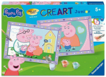 Maalimine numbrite j&auml;rgi Ravensburger CreArt Peppa Pig, mitmev&auml;rviline