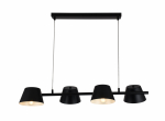 Valgusti rippuv Domoletti ORRA, E27, 4 x 40 W, must v.