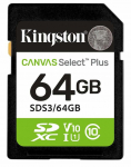 M&auml;lukaart Kingston Canvas Select Plus, 64 GB, 100 Mb/s