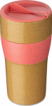 Plastikust klaas Koziol Aroma To Go XL, 700 ml, plastik, roosa v./beež v.