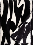 Tugitooli kate Homla Abstract 243471, valge v./must v., 150 cm x 200 cm