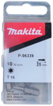 Kruvikeeraja otsikute komplekt Makita P-06339, T15, 25 mm