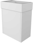 Valamualune vannitoa kapp Sanibell Proline, valge v., 23 cm x 40 cm x 40 cm