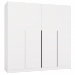 Riidekapp Senso 4D, valge v., 200 cm x 56.5 cm x 200 cm