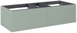 Valamualune vannitoa kapp Elita Look Slim 120 2DR, roheline v., 44.9 cm x 120 cm x 31.8 cm