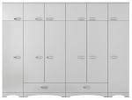Riidekapp Kalune Design BA133-3851, valge v., 48.3 cm x 245 cm x 226 cm