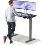 Arvutilaud reguleeritava k&otilde;rgusega Desktronic HomePro, 120 cm x 60 cm, 61 - 127 cm, must v./roheline v.