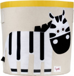 Korv, m&auml;nguasjade jaoks Zebra, valge v./must v./kollane v., 43 x 43 x 44.5 cm