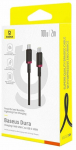 Juhe Baseus Dura P10377803U01-03, 2 x USB Type C, 200 cm, must v., 100 W