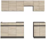 K&ouml;&ouml;gikomplekt Junona Line, sonoma tamm v./wenge v., 2.3 m