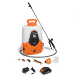 Kahjustatud pakendiga toode. Juhtmeta aiapihusti Daewoo DSA 1221LI SET, 12 l, manomeetriga