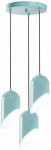 Valgusti rippuv Opviq Kesik 6176-3 892OPV2079, E27, 3 x 40 W, t&uuml;rkiissinine v. / t&uuml;rkiissinine v., 14 x 25 cm