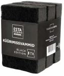 Puhastusk&auml;sn Esta Nordic Black Edition, must v., 3 tk