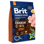 Kuiv koeratoit Brit Premium By Nature Sport Chicken, 3 kg