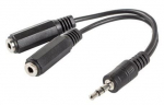 Adapter Lanberg Mini Jack x2 / Mini Jack MiniJack, Mini Jack female x 2, 0.1 m, must v.