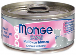 M&auml;rg koeratoit Monge, veiseliha/kanaliha, 0.095 kg