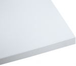 Lauaplaat Ergo, valge v./hall v., 160 cm x 80 cm