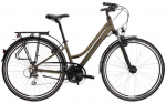 Jalgratas maanteeratas Kross Trans 3.0 Lady, 28 ", L raam, must/roheline