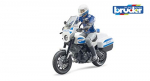 M&auml;ngumootorratas Bruder Scrambler Ducati Police Motorcycle 62731, 1:16, sinine v./valge v.
