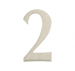 Uksenumber Haushalt SS-2, 6.2 cm x 3.5 cm, roostevaba teras, roostevaba teras