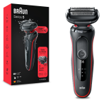 Habemeraseerija Braun Series 5 51-R1000s, li-ion, must/punane
