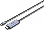 Kaabel Unitek V1423B USB Type-C, HDMI 2.1, 1.8 m, must v.