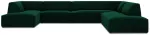Nurgadiivan Micadoni Home Ruby Panoramic 7 Seats, tumeroheline v., parem, 366 x 273 cm x 69 cm