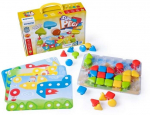 Arendav m&auml;ng Miniland Superpegs, 21 cm, mitmev&auml;rviline, 32 tk