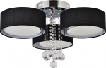 Valgusti lagi Light Prestige Gambela LP-991/3C BK, E27, 3 x 40 W, must v./kroom v./l&auml;bipaistev v.