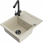 K&ouml;&ouml;givalamu Mexen Enzo 6506-69-671600-70, graniit, 57.6 cm x 46.5 cm x 17.4 cm, must/beež