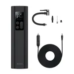 &Otilde;hukompressor Baseus Car Power Socket 10 Bar max with LCD + 2 tips / needle Black, 12 V
