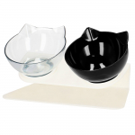 Statiiv koos kaussidega koera jaoks Springos, 27.5 cm, valge/must