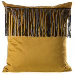 Dekoratiivpadjap&uuml;&uuml;r JYZ-06, sinep/must, 45 cm x 45 cm