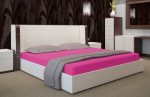 Voodilina PRZJ-002, fuksia (magenta), 200 x 220 cm, kummiga