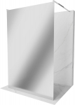 Du&scaron;isein Mexen Kioto Walk-In, 120 cm x 200 cm, kroomi/roostevaba teras