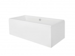 Vann, teisaldatav Besco Quadro, 75 cm x 170 cm x 55.5 cm, ristk&uuml;lik, valge