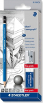Grafiitpliiats Staedtler Lumograph, 2H/HB/B/2B/4B/6B, hall v., 6 tk