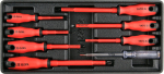Kruvikeeraja komplekt Yato YT-55455, isoleeritud, 19 cm, 8 tk