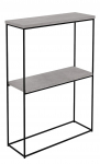 Konsoollaud ADRK Velo, must v./hall v., 20 cm x 60 cm x 80 cm