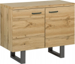 Kummut Beliani Timber, must v./pruunikas v., 79 cm x 97 cm x 42 cm