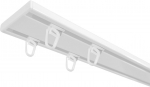 Lae kardina siin Duo Slim, 200 cm, valge v.