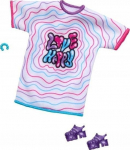 Riiete komplekt nukule Mattel Barbie Fashionistas HRH38, valge v./roosa v./violetne v.