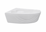 Vann, nurgaga Thema Lux Thema ACB170100L, 170 cm x 100 cm x 55 cm, vasakpoolne, valge