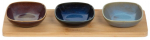 Serveerimiskomplekt Homla Rambla, 29 cm x 9.5 cm x 3.5 cm, mitmev&auml;rviline, keraamiline/bambus