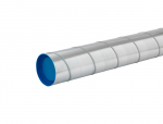 Ventilatsioonikanal Lindab, tsingitud teras, 2 m x 160 mm