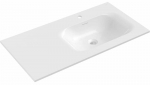 Vannitoa kraanikauss Mexen Vela Right, konglomeraat, 91 cm x 46.5 cm x 16.5 cm, valge