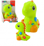 Interaktiivne m&auml;nguasi, dinosaurus Lean Toys Baby, 12.5 cm, roheline