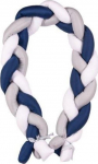 Kaitsepiire BabyMatex Satin 05, sinine v./valge v./hall v., 200 cm x 30 cm